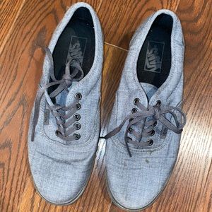 gray authentic vans